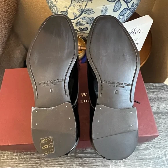 NIB! To Boot New York Aalborg Black Patent Leather Oxfords US8M Retail $395. - Picture 9 of 14